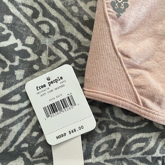 Free People On the Radar Bra Soft Pink XS/S - Picture 3 of 5